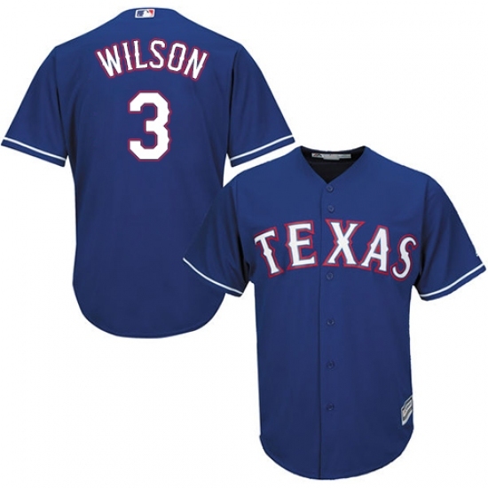 Men's Majestic Texas Rangers #3 Russell Wilson Replica Red Alternate Cool Base MLB Jersey Men's Majestic Texas Rangers #3 Russell Wilson Replica Red Alternate Cool Base MLB Jersey