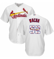 Men's Majestic St. Louis Cardinals #52 Michael Wacha Authentic White Team Logo Fashion Cool Base MLB Jersey Men's Majestic St. Louis Cardinals #52 Michael Wacha Authentic White Team Logo Fashion Cool Base MLB Jersey