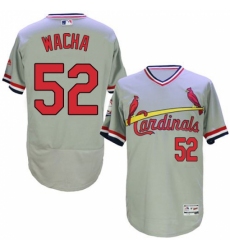 Men's Majestic St. Louis Cardinals #52 Michael Wacha Grey Flexbase Authentic Collection Cooperstown MLB Jersey