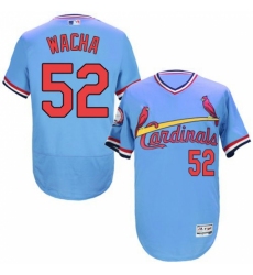 Men's Majestic St. Louis Cardinals #52 Michael Wacha Light Blue Flexbase Authentic Collection Cooperstown MLB Jersey