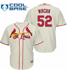 Men's Majestic St. Louis Cardinals #52 Michael Wacha Replica Cream Alternate Cool Base MLB Jersey