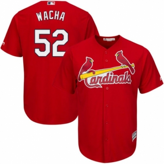 Men's Majestic St. Louis Cardinals #52 Michael Wacha Replica Red Cool Base MLB Jersey Men's Majestic St. Louis Cardinals #52 Michael Wacha Replica Red Cool Base MLB Jersey
