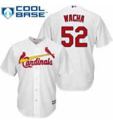 Men's Majestic St. Louis Cardinals #52 Michael Wacha Replica White Home Cool Base MLB Jersey