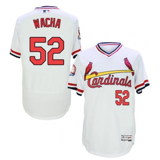 Men's Majestic St. Louis Cardinals #52 Michael Wacha White Flexbase Authentic Collection Cooperstown MLB Jersey Men's Majestic St. Louis Cardinals #52 Michael Wacha White Flexbase Authentic Collection Cooperstown MLB Jersey
