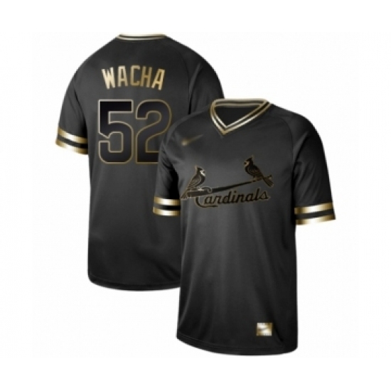 Men's St. Louis Cardinals #52 Michael Wacha Authentic Black Gold Fashion Baseball Jersey Men's St. Louis Cardinals #52 Michael Wacha Authentic Black Gold Fashion Baseball Jersey