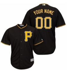 Men's Pittsburgh Pirates Majestic Black Cool Base Custom Jersey