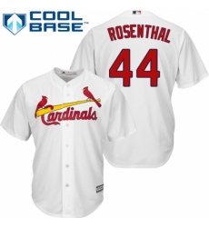 Youth Majestic St. Louis Cardinals #44 Trevor Rosenthal Replica White Home Cool Base MLB Jersey