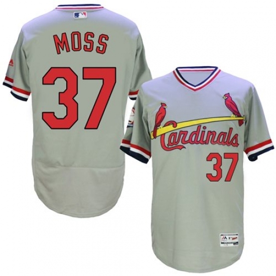 Men's Majestic St. Louis Cardinals #37 Keith Hernandez Grey Flexbase Authentic Collection Cooperstown MLB Jersey Men's Majestic St. Louis Cardinals #37 Keith Hernandez Grey Flexbase Authentic Collection Cooperstown MLB Jersey