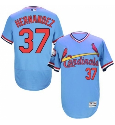Men's Majestic St. Louis Cardinals #37 Keith Hernandez Light Blue Flexbase Authentic Collection Cooperstown MLB Jersey Men's Majestic St. Louis Cardinals #37 Keith Hernandez Light Blue Flexbase Authentic Collection Cooperstown MLB Jersey