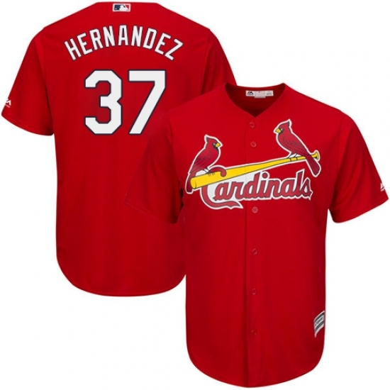 Men's Majestic St. Louis Cardinals #37 Keith Hernandez Replica Red Alternate Cool Base MLB Jersey Men's Majestic St. Louis Cardinals #37 Keith Hernandez Replica Red Alternate Cool Base MLB Jersey