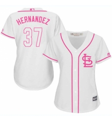 Women's Majestic St. Louis Cardinals #37 Keith Hernandez Replica White Fashion Cool Base MLB Jersey Women's Majestic St. Louis Cardinals #37 Keith Hernandez Replica White Fashion Cool Base MLB Jersey