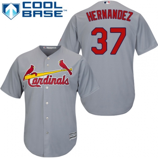 Youth Majestic St. Louis Cardinals #37 Keith Hernandez Replica Grey Road Cool Base MLB Jersey Youth Majestic St. Louis Cardinals #37 Keith Hernandez Replica Grey Road Cool Base MLB Jersey