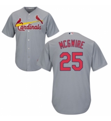 Youth Majestic St. Louis Cardinals #25 Mark McGwire Replica Grey Road Cool Base MLB Jersey Youth Majestic St. Louis Cardinals #25 Mark McGwire Replica Grey Road Cool Base MLB Jersey