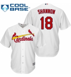 Youth Majestic St. Louis Cardinals #18 Mike Shannon Replica White Home Cool Base MLB Jersey Youth Majestic St. Louis Cardinals #18 Mike Shannon Replica White Home Cool Base MLB Jersey