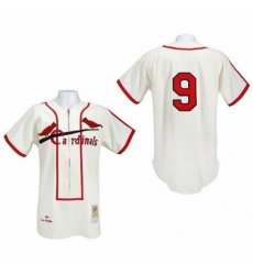 Men's Mitchell and Ness St. Louis Cardinals #9 Roger Maris Replica Cream Throwback MLB Jersey Men's Mitchell and Ness St. Louis Cardinals #9 Roger Maris Replica Cream Throwback MLB Jersey