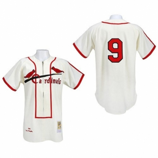 Men's Mitchell and Ness St. Louis Cardinals #9 Roger Maris Replica Cream Throwback MLB Jersey Men's Mitchell and Ness St. Louis Cardinals #9 Roger Maris Replica Cream Throwback MLB Jersey