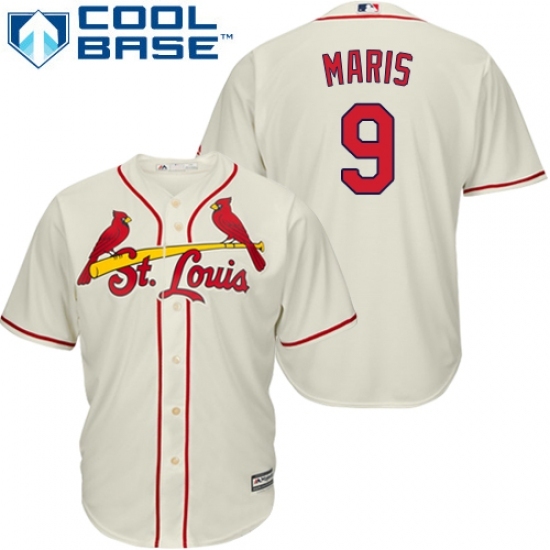 Youth Majestic St. Louis Cardinals #9 Roger Maris Replica Cream Alternate Cool Base MLB Jersey Youth Majestic St. Louis Cardinals #9 Roger Maris Replica Cream Alternate Cool Base MLB Jersey