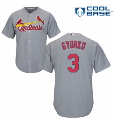 Youth Majestic St. Louis Cardinals #3 Jedd Gyorko Replica Grey Road Cool Base MLB Jersey Youth Majestic St. Louis Cardinals #3 Jedd Gyorko Replica Grey Road Cool Base MLB Jersey