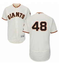 Men's Majestic San Francisco Giants #48 Pablo Sandoval Cream Flexbase Authentic Collection MLB Jersey