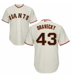Men's Majestic San Francisco Giants #43 Dave Dravecky Replica Cream Home Cool Base MLB Jersey Men's Majestic San Francisco Giants #43 Dave Dravecky Replica Cream Home Cool Base MLB Jersey