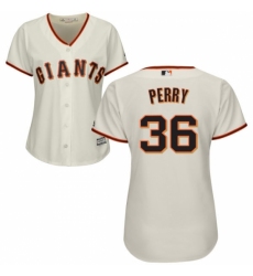 Women's Majestic San Francisco Giants #36 Gaylord Perry Replica Cream Home Cool Base MLB Jersey Women's Majestic San Francisco Giants #36 Gaylord Perry Replica Cream Home Cool Base MLB Jersey