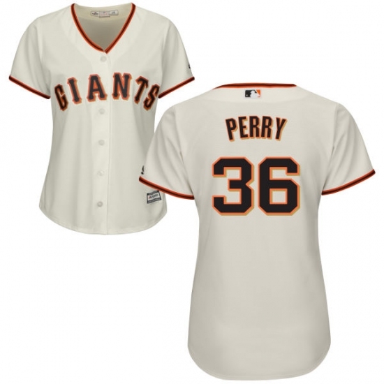 Women's Majestic San Francisco Giants #36 Gaylord Perry Replica Cream Home Cool Base MLB Jersey Women's Majestic San Francisco Giants #36 Gaylord Perry Replica Cream Home Cool Base MLB Jersey