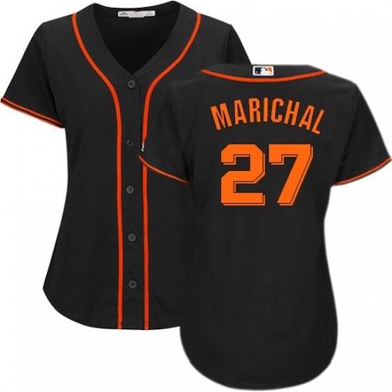 Women's Majestic San Francisco Giants #27 Juan Marichal Replica Black Alternate Cool Base MLB Jersey Women's Majestic San Francisco Giants #27 Juan Marichal Replica Black Alternate Cool Base MLB Jersey