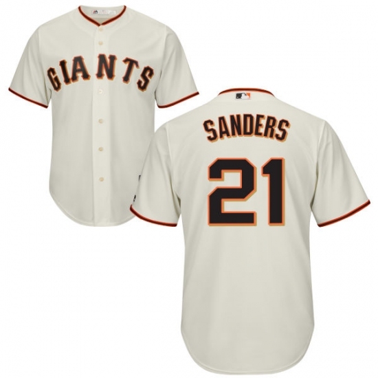 Men's Majestic San Francisco Giants #21 Deion Sanders Replica Cream Home Cool Base MLB Jersey Men's Majestic San Francisco Giants #21 Deion Sanders Replica Cream Home Cool Base MLB Jersey