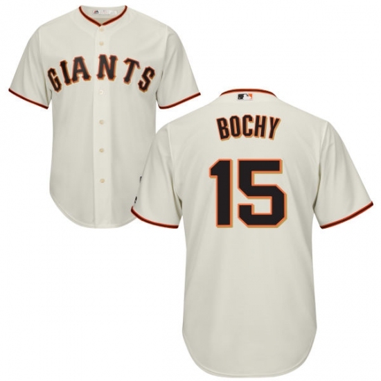 Men's Majestic San Francisco Giants #15 Bruce Bochy Replica Cream Home Cool Base MLB Jersey Men's Majestic San Francisco Giants #15 Bruce Bochy Replica Cream Home Cool Base MLB Jersey