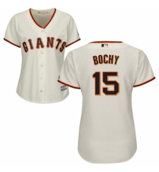 Women's Majestic San Francisco Giants #15 Bruce Bochy Replica Cream Home Cool Base MLB Jersey Women's Majestic San Francisco Giants #15 Bruce Bochy Replica Cream Home Cool Base MLB Jersey