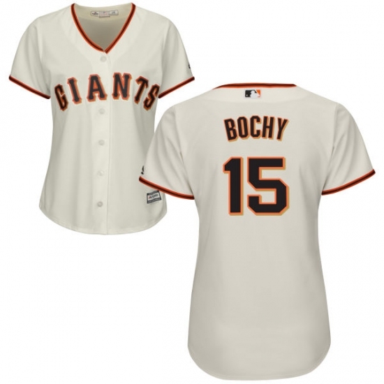 Women's Majestic San Francisco Giants #15 Bruce Bochy Replica Cream Home Cool Base MLB Jersey Women's Majestic San Francisco Giants #15 Bruce Bochy Replica Cream Home Cool Base MLB Jersey
