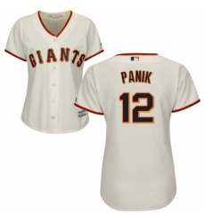 Women's Majestic San Francisco Giants #12 Joe Panik Replica Cream Home Cool Base MLB Jersey