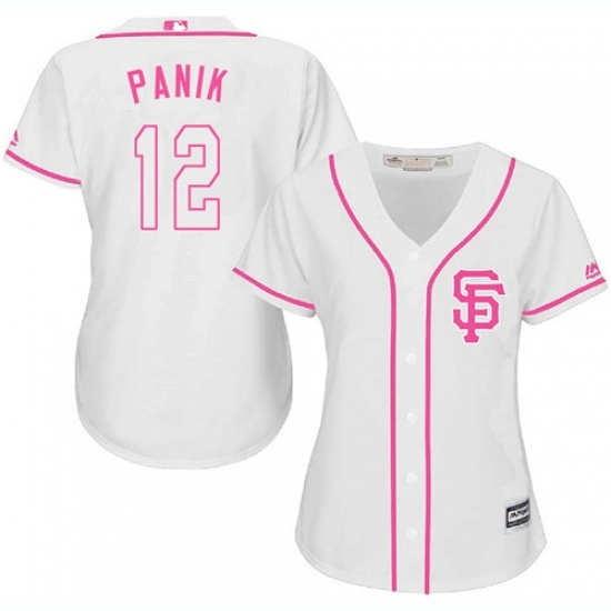 Women's Majestic San Francisco Giants #12 Joe Panik Replica White Fashion Cool Base MLB Jersey Women's Majestic San Francisco Giants #12 Joe Panik Replica White Fashion Cool Base MLB Jersey