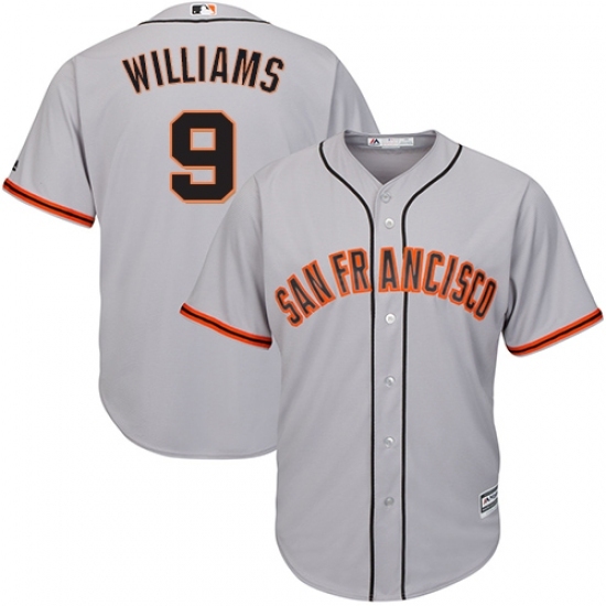 Men's Majestic San Francisco Giants #9 Matt Williams Replica Grey Road Cool Base MLB Jersey Men's Majestic San Francisco Giants #9 Matt Williams Replica Grey Road Cool Base MLB Jersey