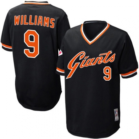 Men's Mitchell and Ness San Francisco Giants #9 Matt Williams Replica Black Throwback MLB Jersey Men's Mitchell and Ness San Francisco Giants #9 Matt Williams Replica Black Throwback MLB Jersey