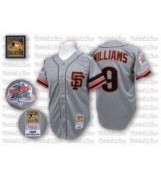 Men's Mitchell and Ness San Francisco Giants #9 Matt Williams Replica Grey Throwback MLB Jersey Men's Mitchell and Ness San Francisco Giants #9 Matt Williams Replica Grey Throwback MLB Jersey