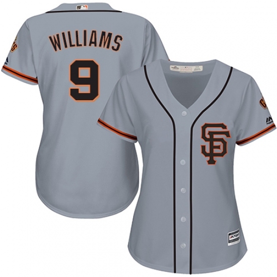 Women's Majestic San Francisco Giants #9 Matt Williams Replica Grey Road 2 Cool Base MLB Jersey Women's Majestic San Francisco Giants #9 Matt Williams Replica Grey Road 2 Cool Base MLB Jersey