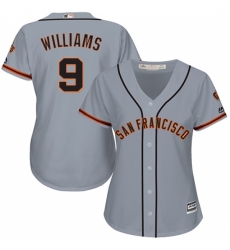 Women's Majestic San Francisco Giants #9 Matt Williams Replica Grey Road Cool Base MLB Jersey Women's Majestic San Francisco Giants #9 Matt Williams Replica Grey Road Cool Base MLB Jersey