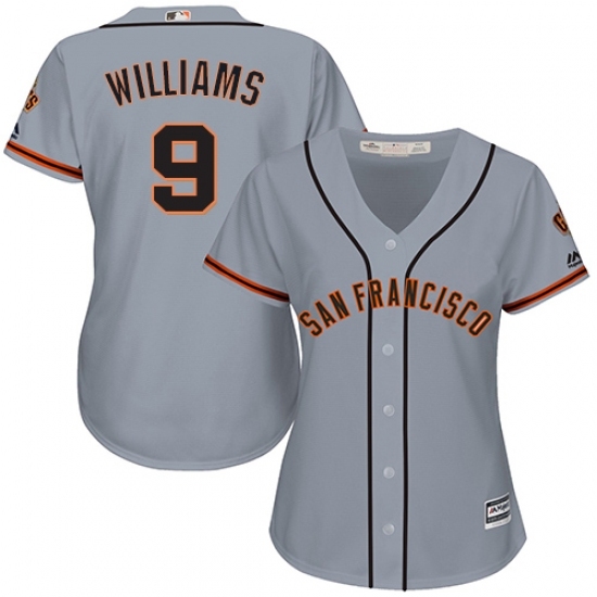 Women's Majestic San Francisco Giants #9 Matt Williams Replica Grey Road Cool Base MLB Jersey Women's Majestic San Francisco Giants #9 Matt Williams Replica Grey Road Cool Base MLB Jersey