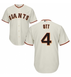 Men's Majestic San Francisco Giants #4 Mel Ott Replica Cream Home Cool Base MLB Jersey Men's Majestic San Francisco Giants #4 Mel Ott Replica Cream Home Cool Base MLB Jersey