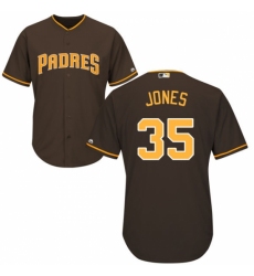 Men's Majestic San Diego Padres #35 Randy Jones Replica Brown Alternate Cool Base MLB Jersey