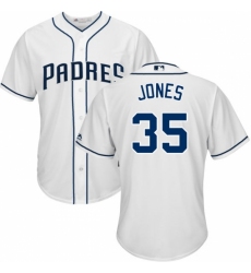 Men's Majestic San Diego Padres #35 Randy Jones Replica White Home Cool Base MLB Jersey