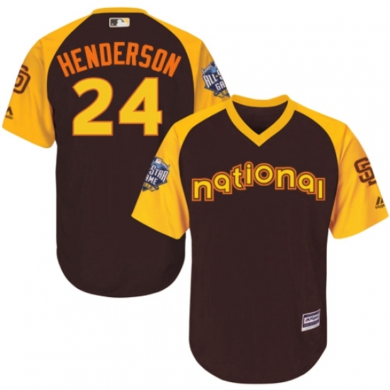 Youth Majestic San Diego Padres #24 Rickey Henderson Authentic Brown 2016 All-Star National League BP Cool Base Cool Base MLB Jersey Youth Majestic San Diego Padres #24 Rickey Henderson Authentic Brown 2016 All-Star National League BP Cool Base Cool Base MLB Jersey