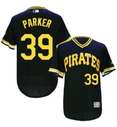 Men's Majestic Pittsburgh Pirates #39 Dave Parker Black Flexbase Authentic Collection Cooperstown MLB Jersey