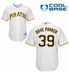 Men's Majestic Pittsburgh Pirates #39 Dave Parker Replica White Home Cool Base MLB Jersey