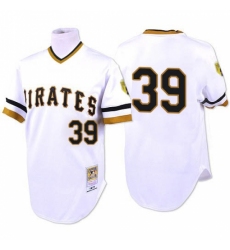 Men's Mitchell and Ness 1971 Pittsburgh Pirates #39 Dave Parker Replica White Throwback MLB Jersey