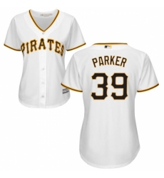 Women's Majestic Pittsburgh Pirates #39 Dave Parker Authentic White Home Cool Base MLB Jersey