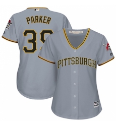 Women's Majestic Pittsburgh Pirates #39 Dave Parker Replica Grey Road Cool Base MLB Jersey