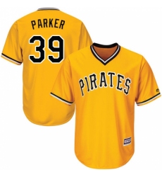 Youth Majestic Pittsburgh Pirates #39 Dave Parker Authentic Gold Alternate Cool Base MLB Jersey