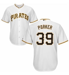 Youth Majestic Pittsburgh Pirates #39 Dave Parker Replica White Home Cool Base MLB Jersey